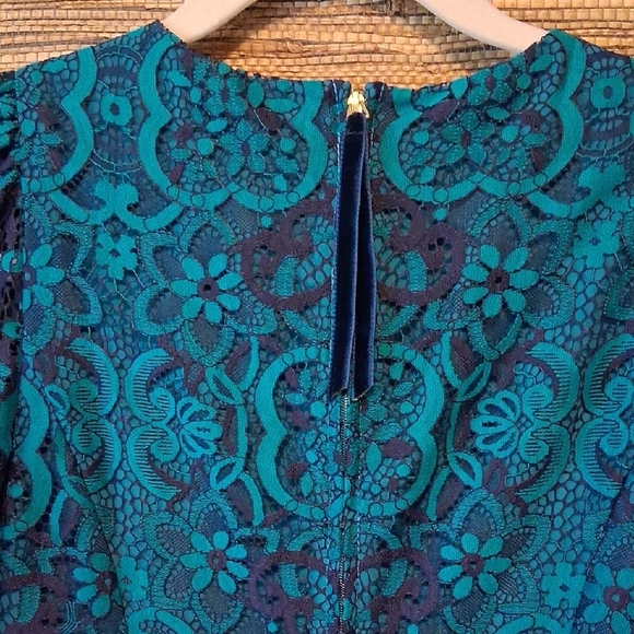 πβ¨ NWT Lilly Pulitzer Georgie Dress β Valencia Teal π Size 00 - Picture 11 of 12